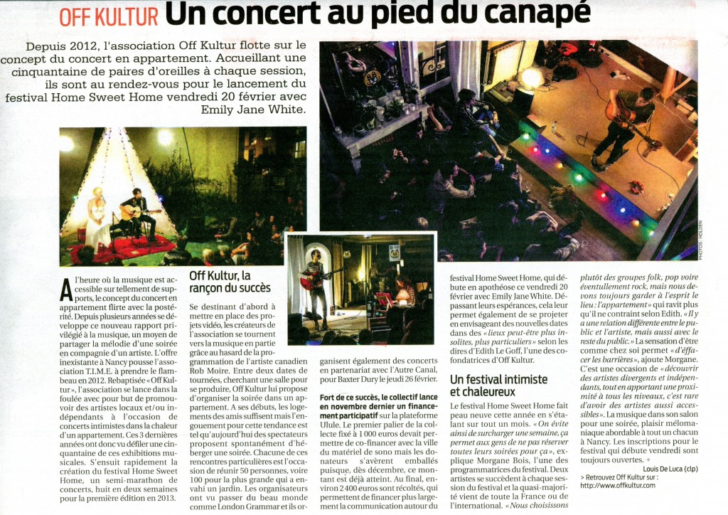 article la semaine