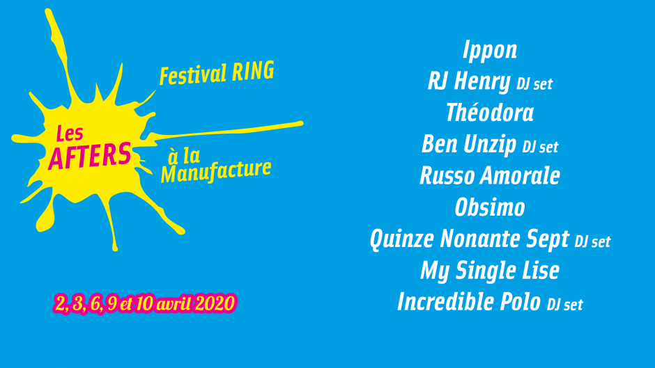 affiche des afters du festival ring